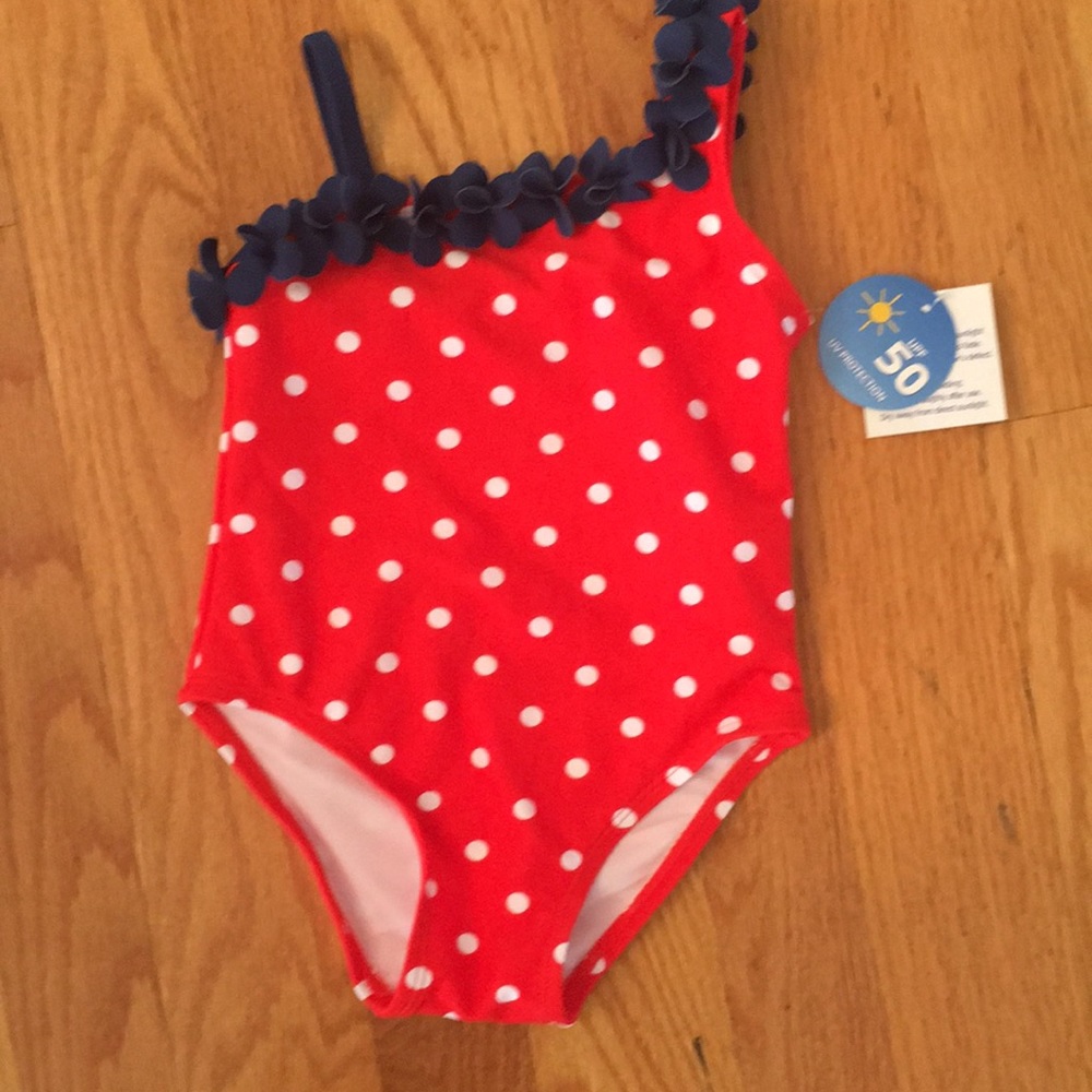 NWT-Infant Girls Wave Zone One Piece Swimsuit